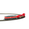 PIKO 57032 – Start-Set Kids: Pociąg Towarowy BR 218 DB AG z 2 Wagonami Eaos (H0, 1:87)